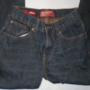 Arizona jeans Dark denim wash Slim fit jeans